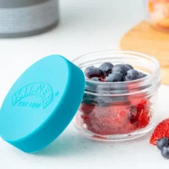 Snackgläser mit Silikondeckel 2er-Set