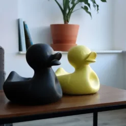 Snackschale Ente / Keramikschale MR. UGLY DUCKLING groß - schwarz