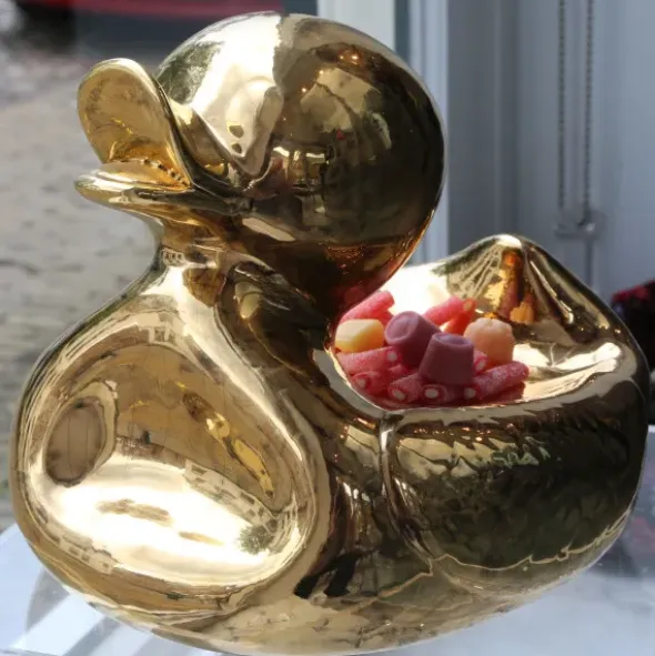 Snackschale Ente / Keramikschale MR. UGLY DUCKLING groß - gelb