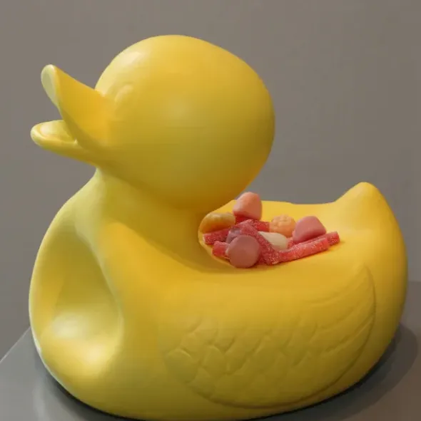 Snackschale Ente / Keramikschale MR. UGLY DUCKLING groß - gelb