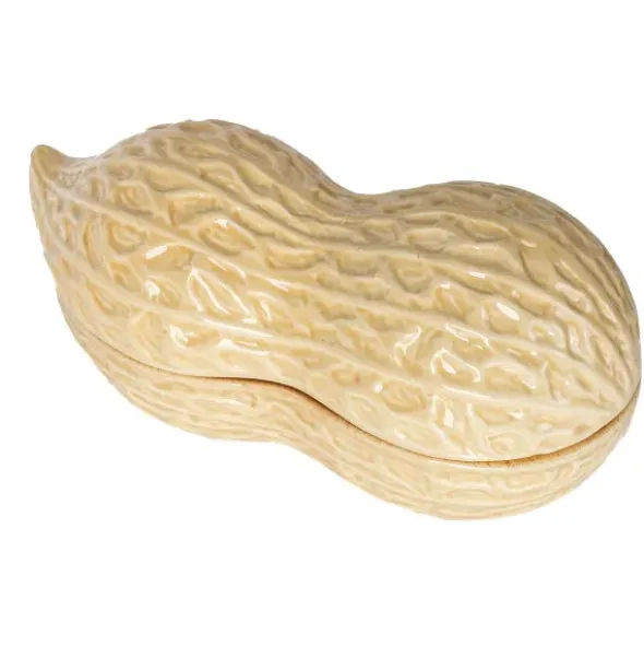 Snackschale Erdnuss – Nussschale aus Keramik mit Deckel