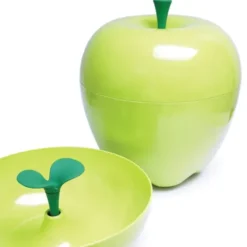 Snack- und Obstschale Apfel HAPPLE CONTAINER 30 cm grün