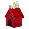 Snoopy auf roter Hundehütte mit Woodstock – Peanuts Dekofigur