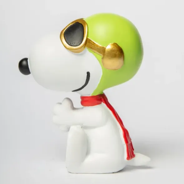 Snoopy Figur Flieger 25 cm, sitzend weiß – Peanuts Dekofigur