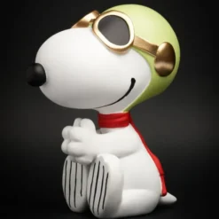 Snoopy Figur Flieger 25 cm, sitzend weiß – Peanuts Dekofigur