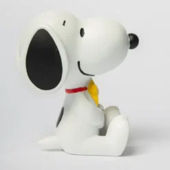 Snoopy Figur mit Woodstock 12 cm, sitzend weiß – Peanuts Dekofigur
