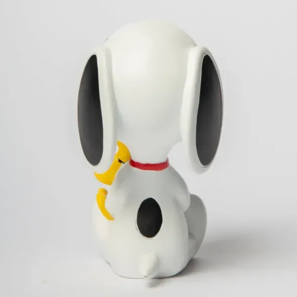 Snoopy Figur mit Woodstock 12 cm, sitzend weiß – Peanuts Dekofigur