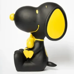 Snoopy Figur mit Woodstock 25 cm, sitzend schwarz – Peanuts Dekofigur