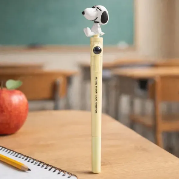 Snoopy Kugelschreiber – Fidget Stift mit beweglicher Snoopy Figur