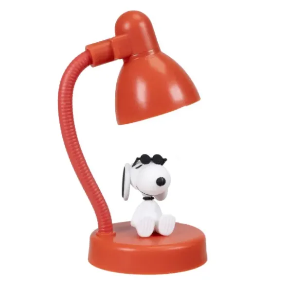 Snoopy Mini Lampe rot – LED Tischlampe mit flexiblem Lampenhals