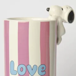 Snoopy Vase Love is in Bloom - Keramik Blumenvase Peanuts