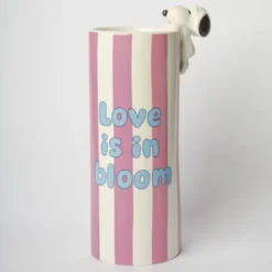 Snoopy Vase Love is in Bloom - Keramik Blumenvase Peanuts