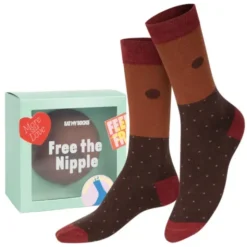 Socken Busen - FREE THE NIPPLE Black