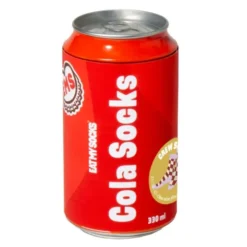 Socken Cola Dose - Getränkedose mit 1 Paar coole Socken, Einheitsgröße