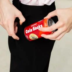Socken Cola Dose - Getränkedose mit 1 Paar coole Socken, Einheitsgröße