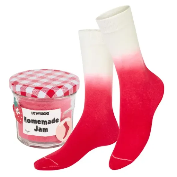Socken Erdbeermarmelade - Homemade Jam socks