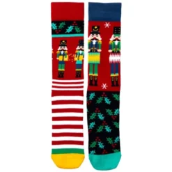 Socken Geschenkbox CRACKIN CHRISTMAS - 6 Nussknackersocken Gr. 39-46