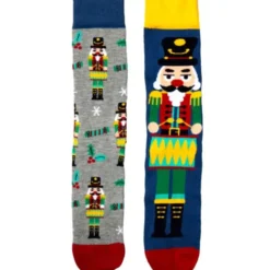 Socken Geschenkbox CRACKIN CHRISTMAS - 6 Nussknackersocken Gr. 39-46