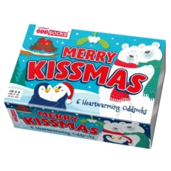 Socken Geschenkbox MERRY KISSMAS - 6 Socken, Gr. 37-42