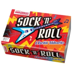 Socken Geschenkbox Rock 'n' Roll – 6 einzelne Sock 'n' Roll Socken Gr. 39–46