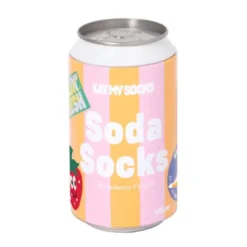Socken in Getränkedose - Soda Socks Erdbeergeschmack