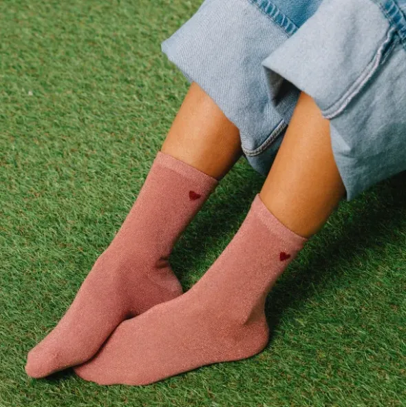 Socken Love Me - Heart Socks, Herz rosa