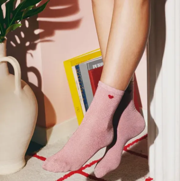 Socken Love Me - Heart Socks, Herz rosa