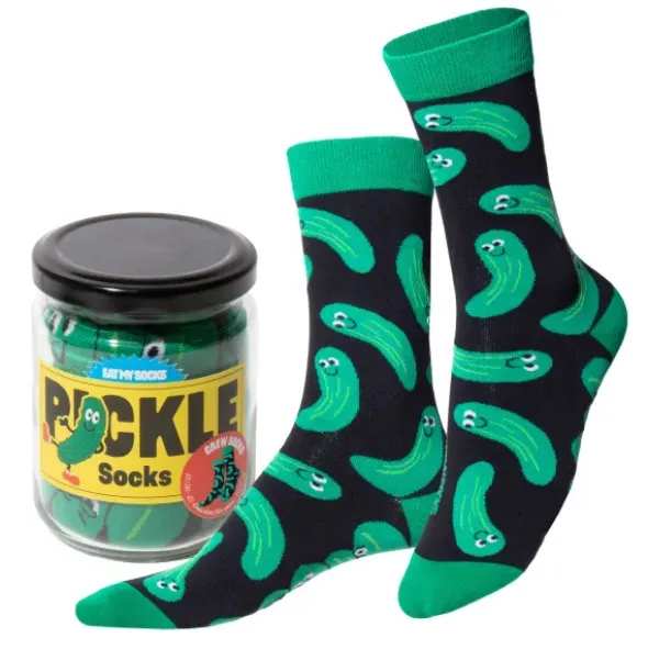 Socken Saure Gurken – Motivsocken im Gurkenglas