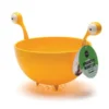 Spaghettisieb Monster – gelbes Nudelsieb mit witzigem Design