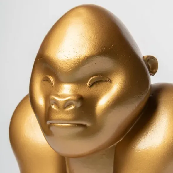 Spardose Gorilla 19 cm - Gold