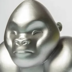 Spardose Gorilla 19 cm - Silber