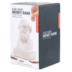 Spardose Statue KARL MARX - Das Kapital - Keramik cremeweiß