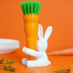 Spülbürste BUNNY Karottenbürste mit Hasen-Halterung