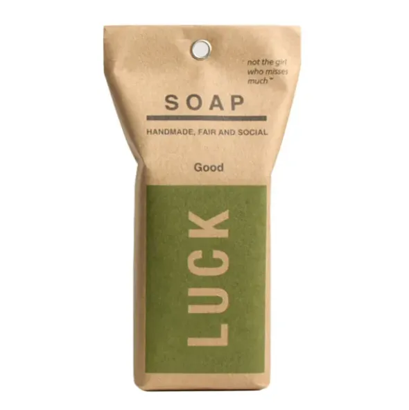 Spruchseife LUCK / Handseife Glück vegan
