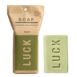 Spruchseife LUCK / Handseife Glück vegan