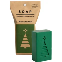 Spruchseife Weihnachtsbaum/ Handseife grün vegan