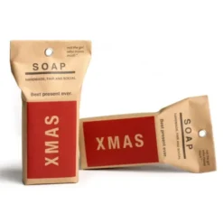Spruchseife XMAS, Handseife rot vegan
