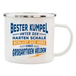 Spruchtasse Emaille - Bester Kumpel