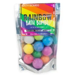 Sprudelnde Badebomben TROPICAL RAINBOW 10 Stück
