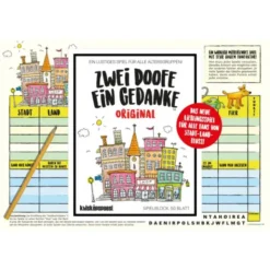 Stadt, Land, Fluss, ... Spielblock - Zwei Doofe ein Gedanke