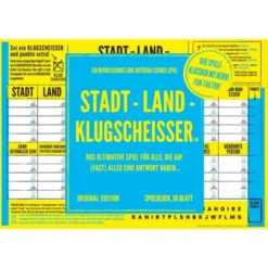 Stadt, Land, Klugscheisser - Spielblock, ORIGINAL Edition