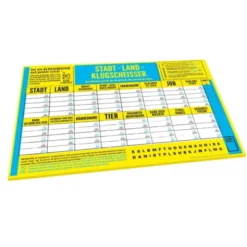 Stadt, Land, Klugscheisser - Spielblock, ORIGINAL Edition