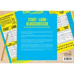 Stadt, Land, Klugscheisser - Spielblock, ORIGINAL Edition
