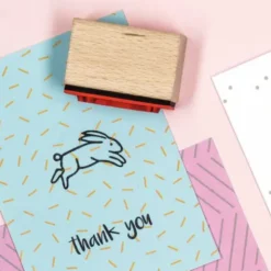 Stempel-Set Hasen + Stempelkissen