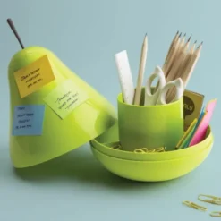 Stiftehalter, Snackschale,... - Pear Pod Container, Birne grün
