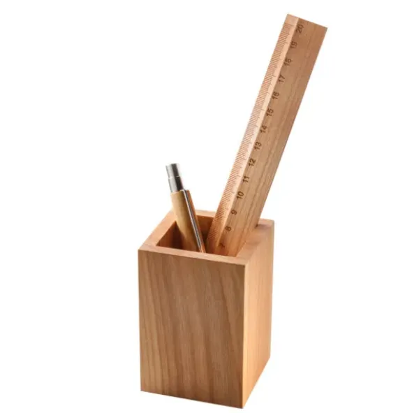 Stifteköcher Kirschholz / Stiftebox eckig