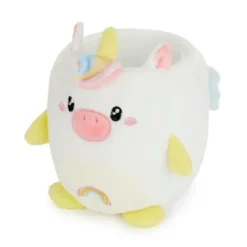 Stifteköcher Plüsch Einhorn, weiß