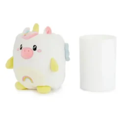 Stifteköcher Plüsch Einhorn, weiß