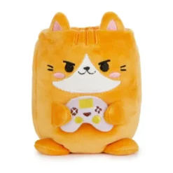 Stifteköcher Plüsch Gamer Katze, orange