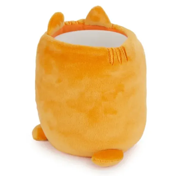 Stifteköcher Plüsch Gamer Katze, orange